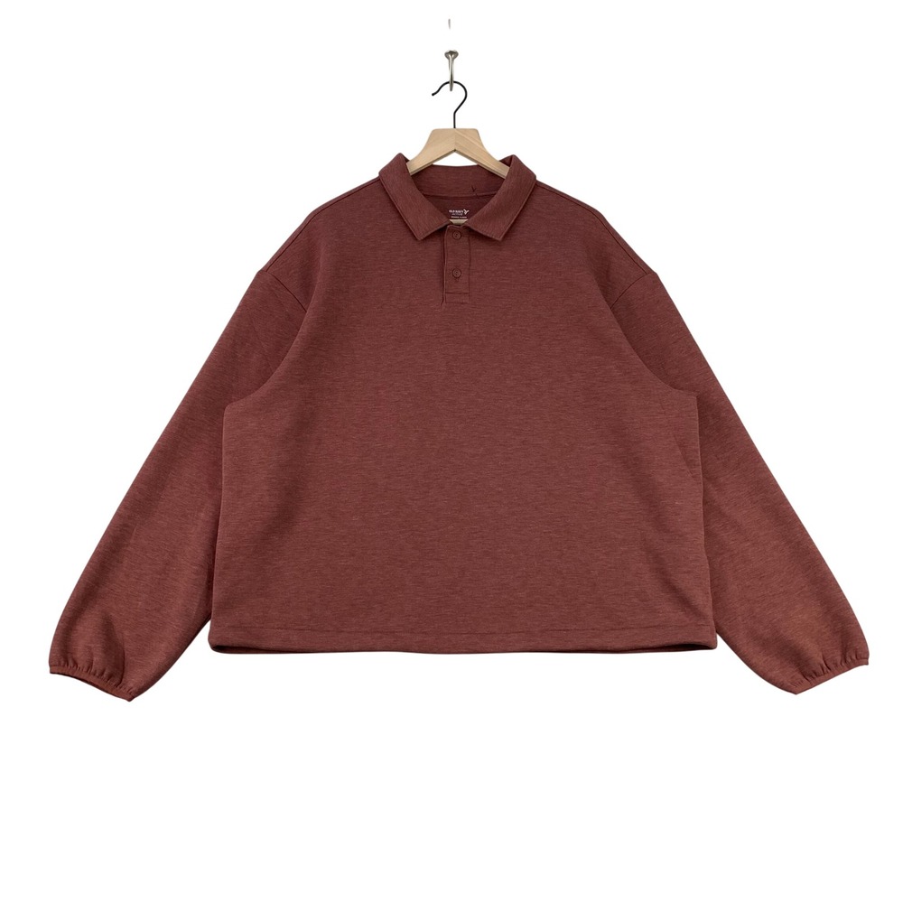 Old Navy Active Bounce Fleece Sweatshirt Womens L‎ Oversized Polo Pullover